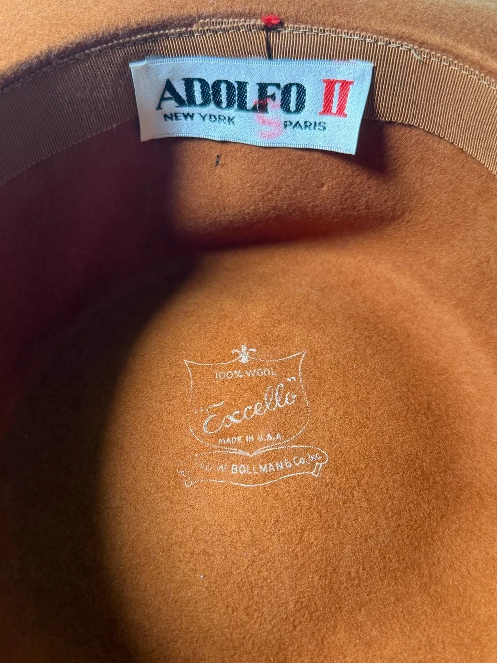 Vintage Adolfo II Wide Brim Wool Hat